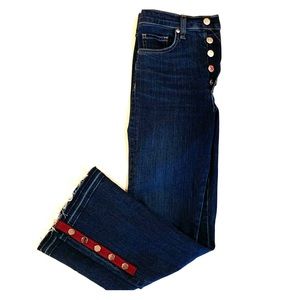Veronica Beard Carolyn High Rise Crop Jean